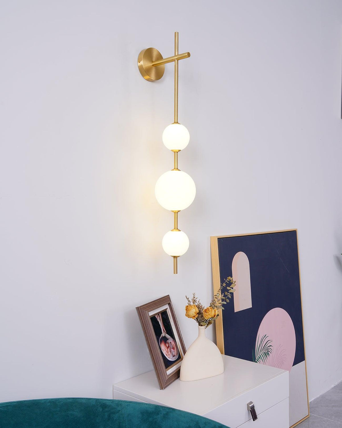 Vertical Globe Plug-in Wall Lamp - view 27