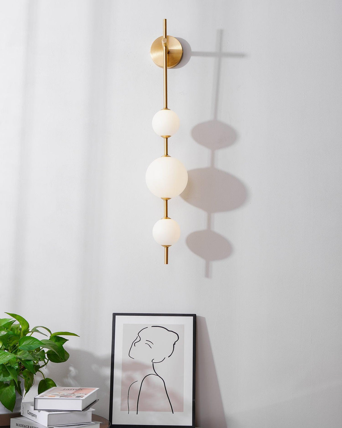 Vertical Globe Plug-in Wall Lamp - view 26