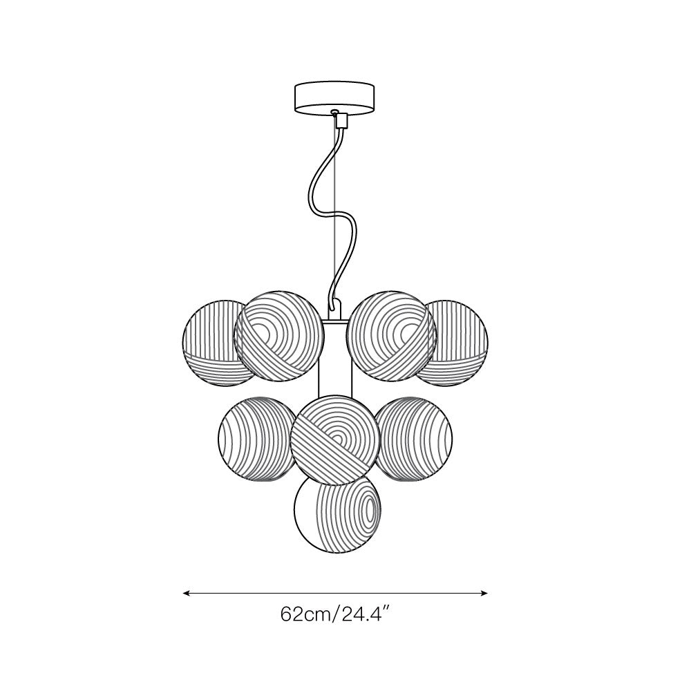 Vine 10-light Chandelier - view 3