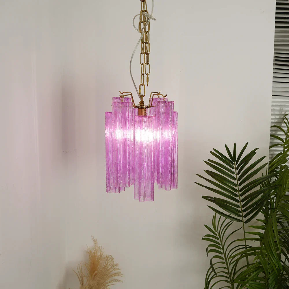 Vintage Amethyst Murano Glass Chandelier - view 2