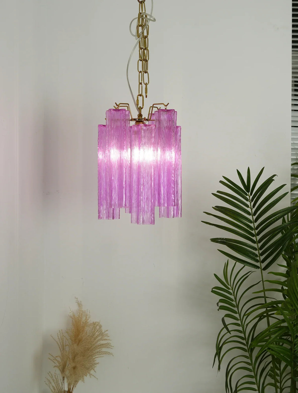 Vintage Amethyst Murano Glass Chandelier - view 3