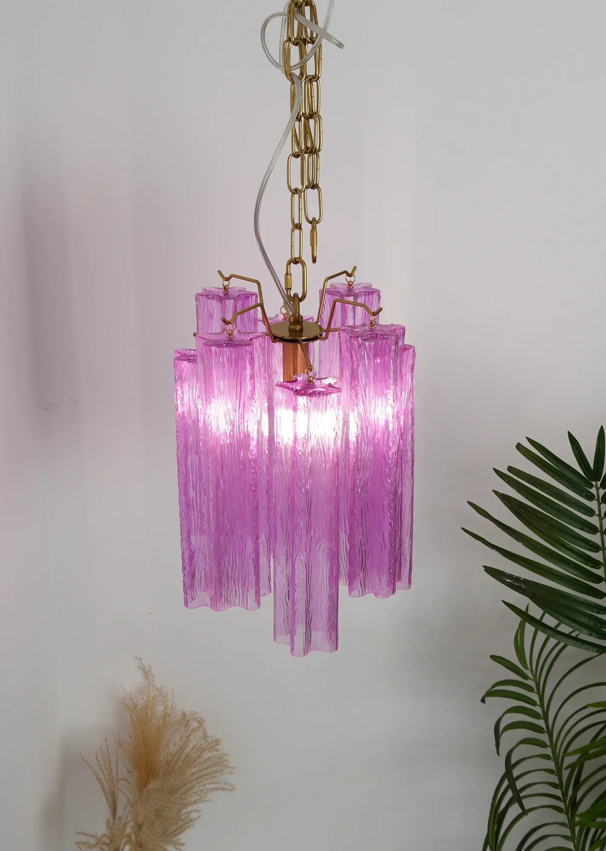 Vintage Amethyst Murano Glass Chandelier - view 7