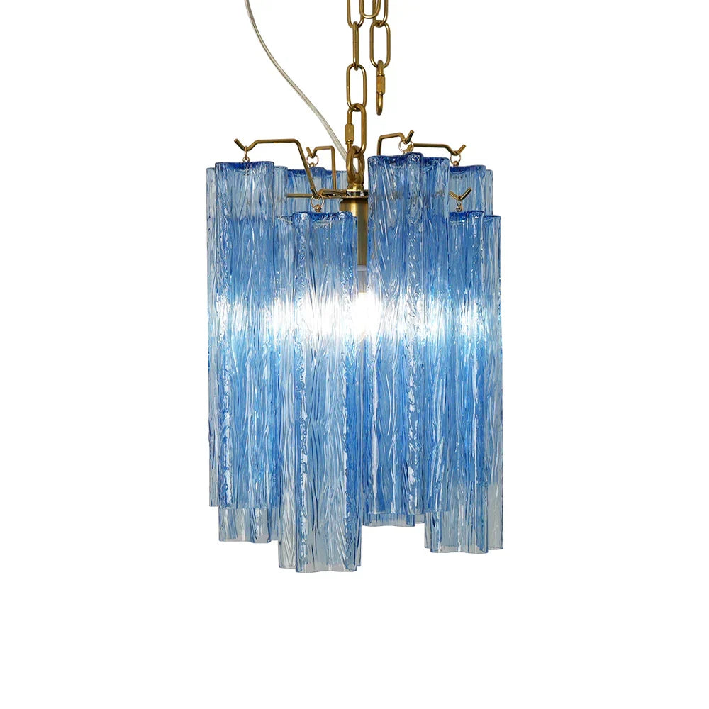 Vintage Blue Murano Glass Chandelier - view 12
