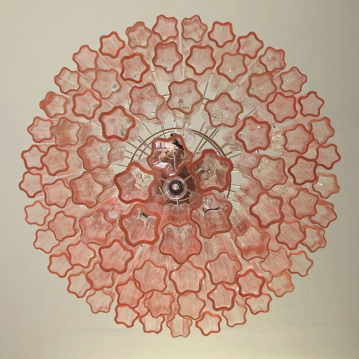 Vintage Murano Pink Glass Chandelier - view 12