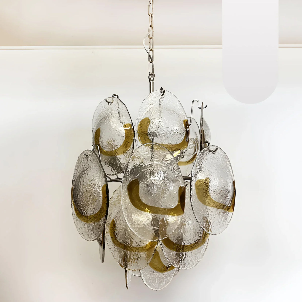Vintage Murano Transparent Amber Chandelier - view 20