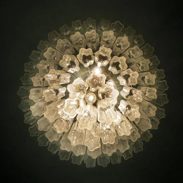 Vintage Murano Transparent Glass Chandelier - view 19