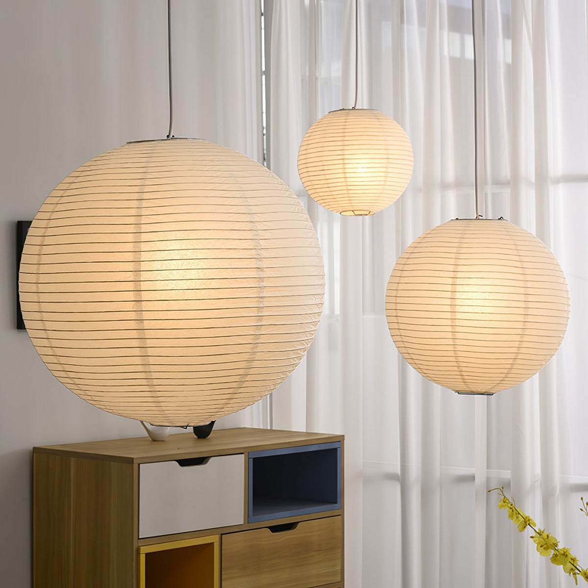 Washi Paper A Pendant Lamp - view 3