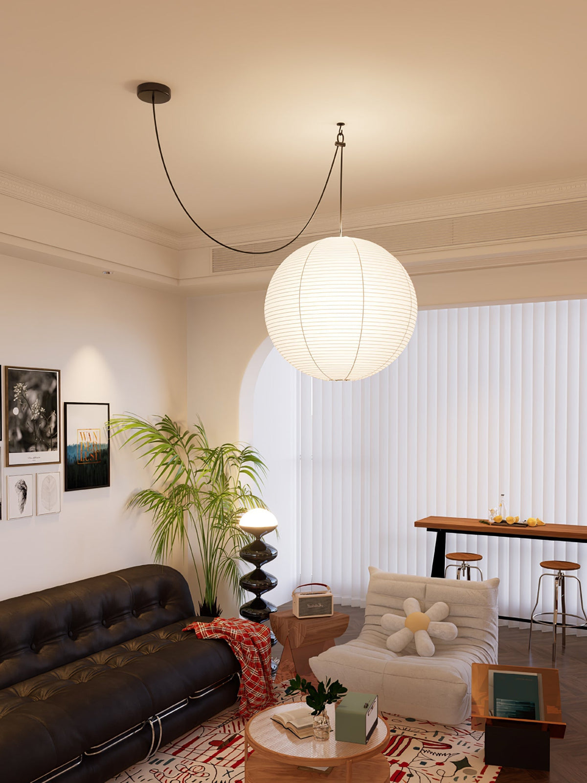 Washi Paper A Pendant Lamp - view 73