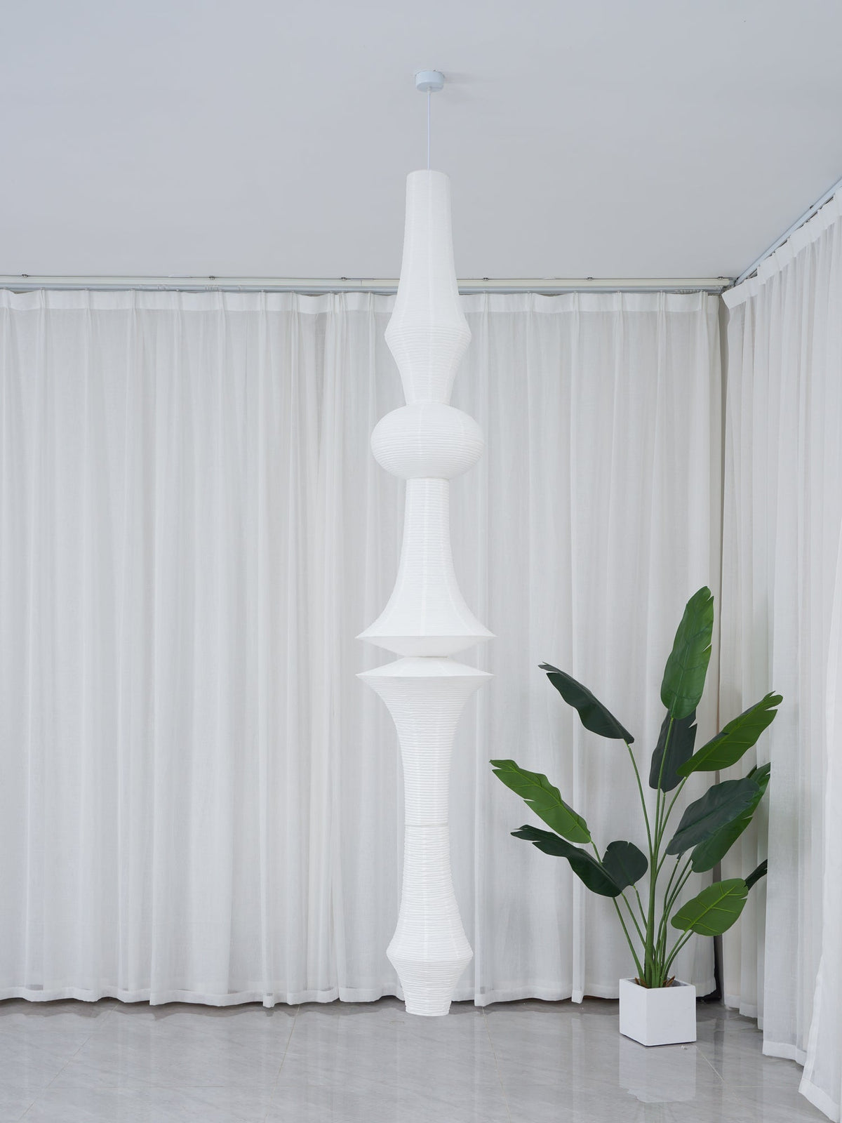 Washi Paper E Pendant Light - view 69