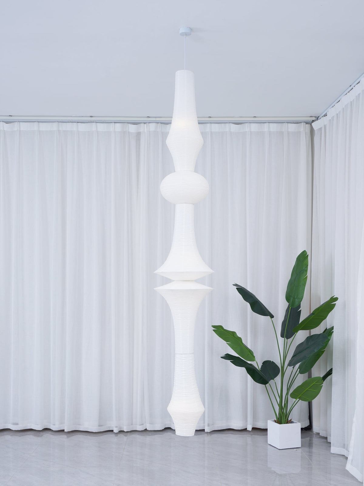 Washi Paper E Pendant Light - view 70