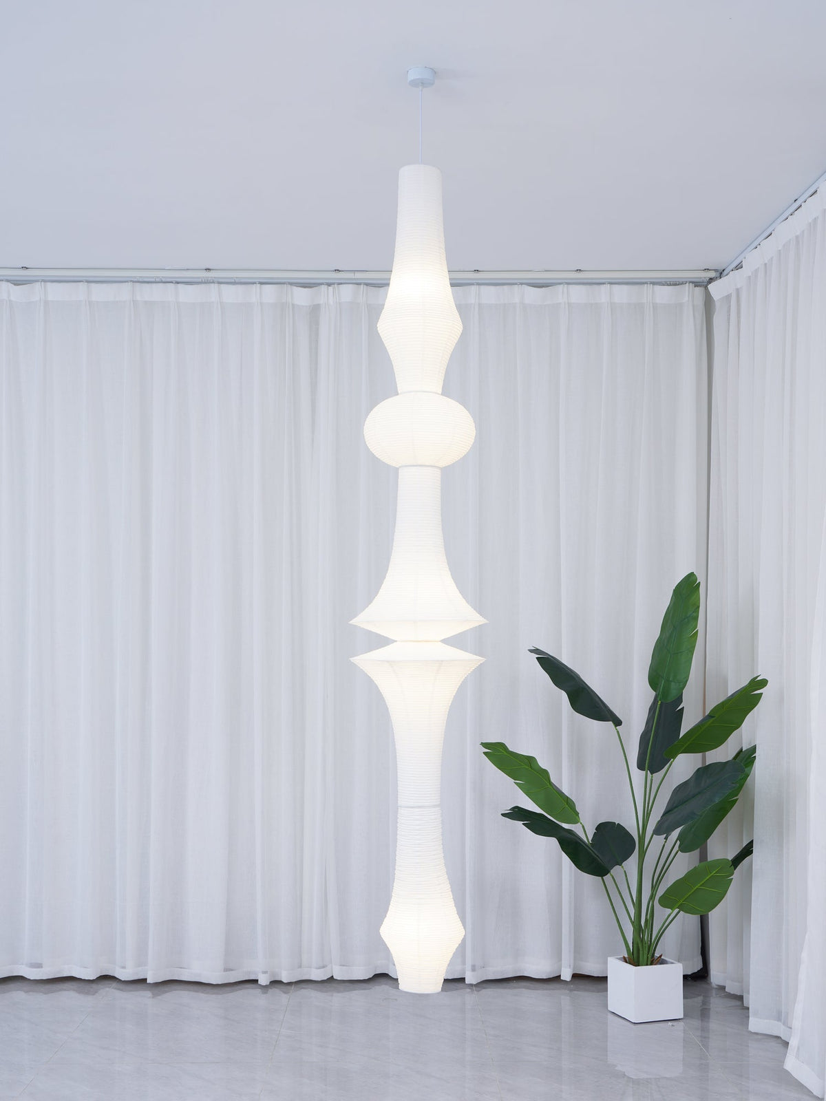Washi Paper E Pendant Light - view 71