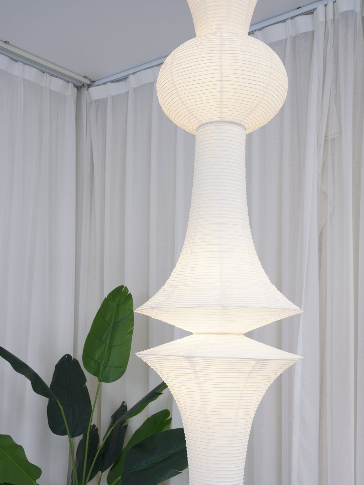 Washi Paper E Pendant Light - view 9