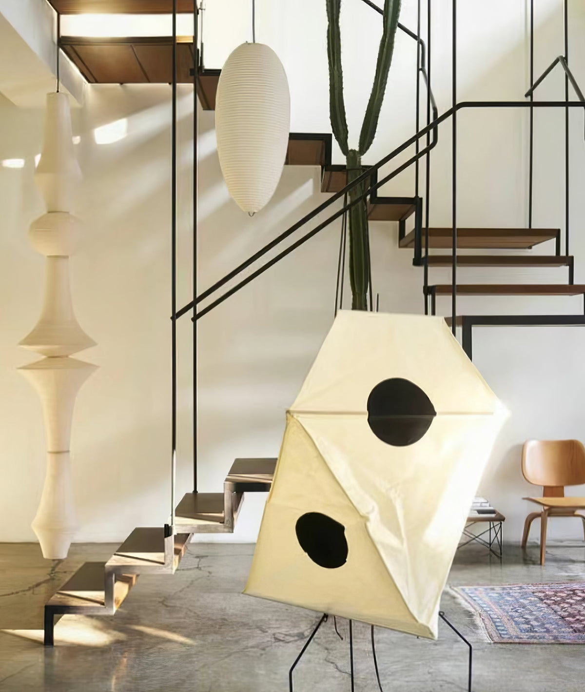 Washi Paper E Pendant Light - view 48