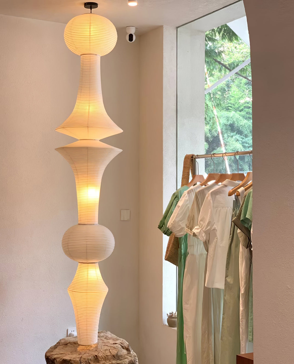 Washi Paper E Pendant Light - view 51