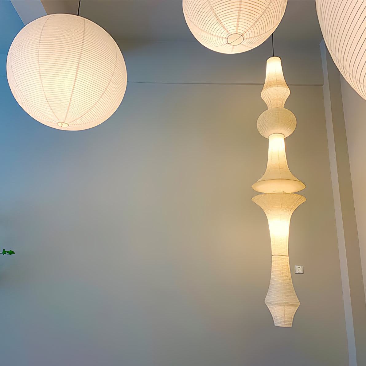 Washi Paper E Pendant Light - view 61