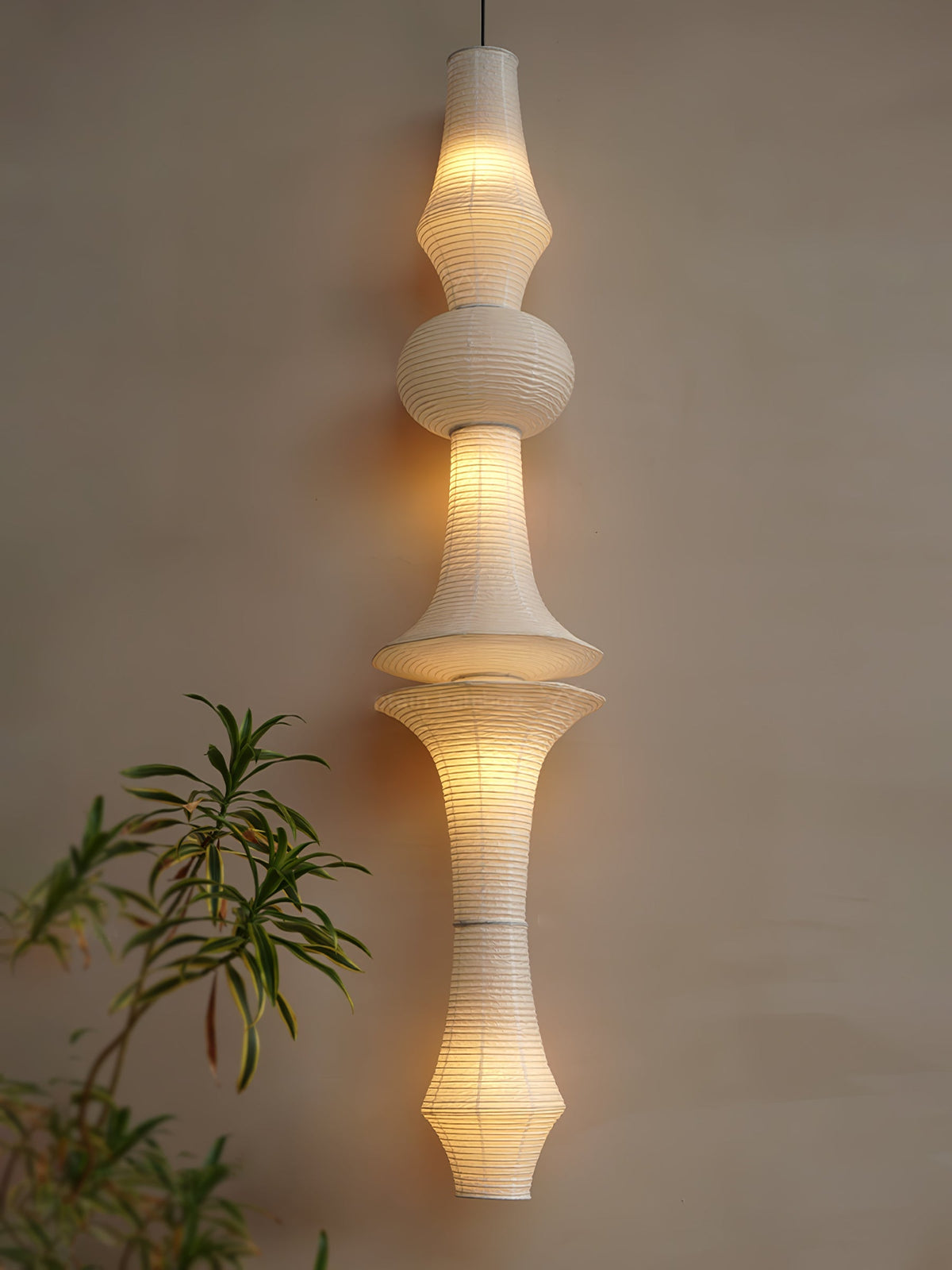 Washi Paper E Pendant Light - view 62
