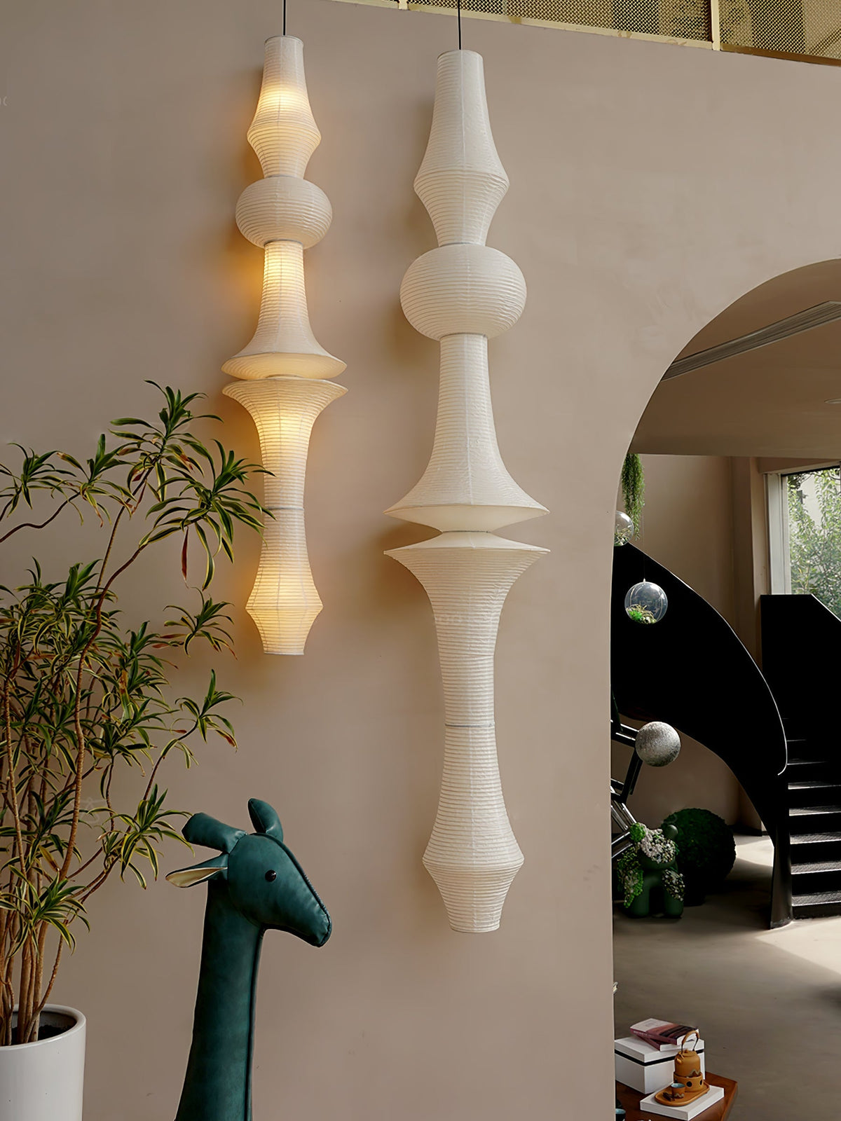 Washi Paper E Pendant Light - view 42