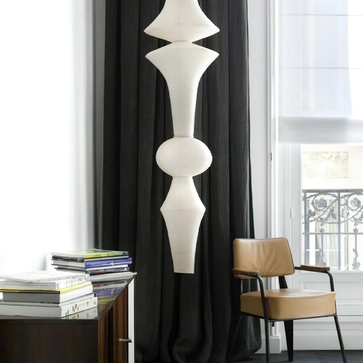 Washi Paper E Pendant Light - view 44