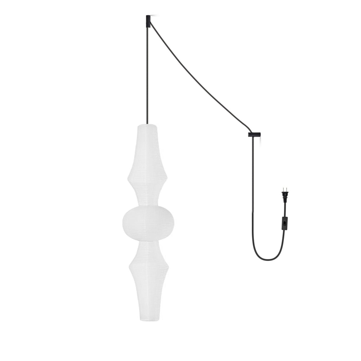Washi Paper E Pendant Swag Light - view 24