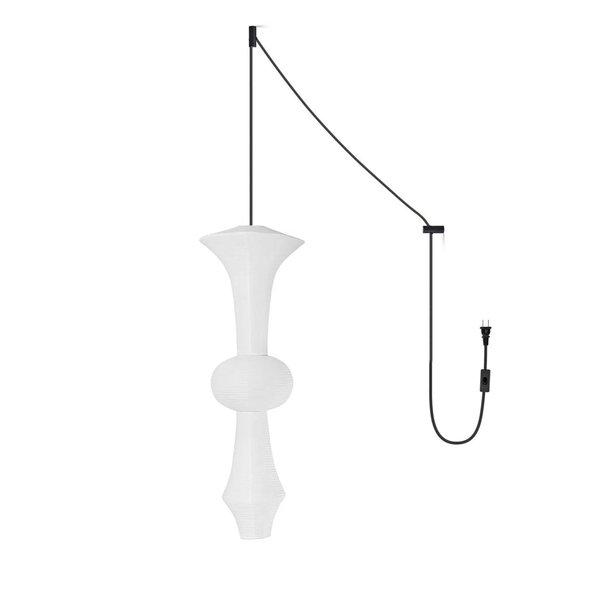 Washi Paper E Pendant Swag Light - view 25