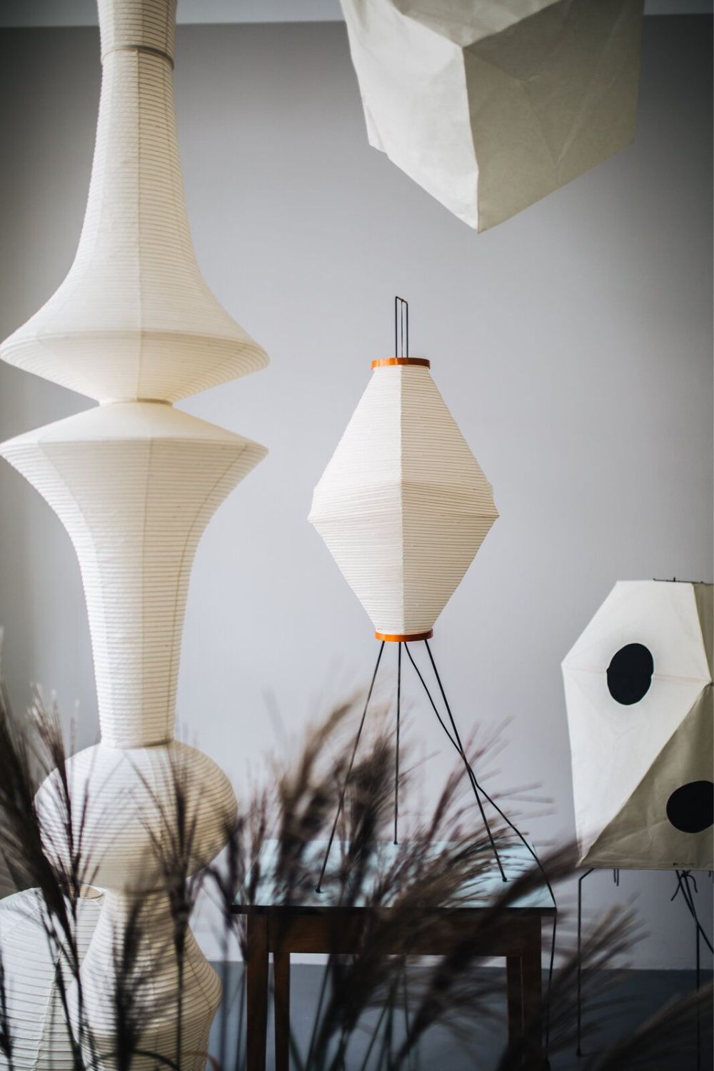 Washi Paper E Pendant Swag Light - view 26