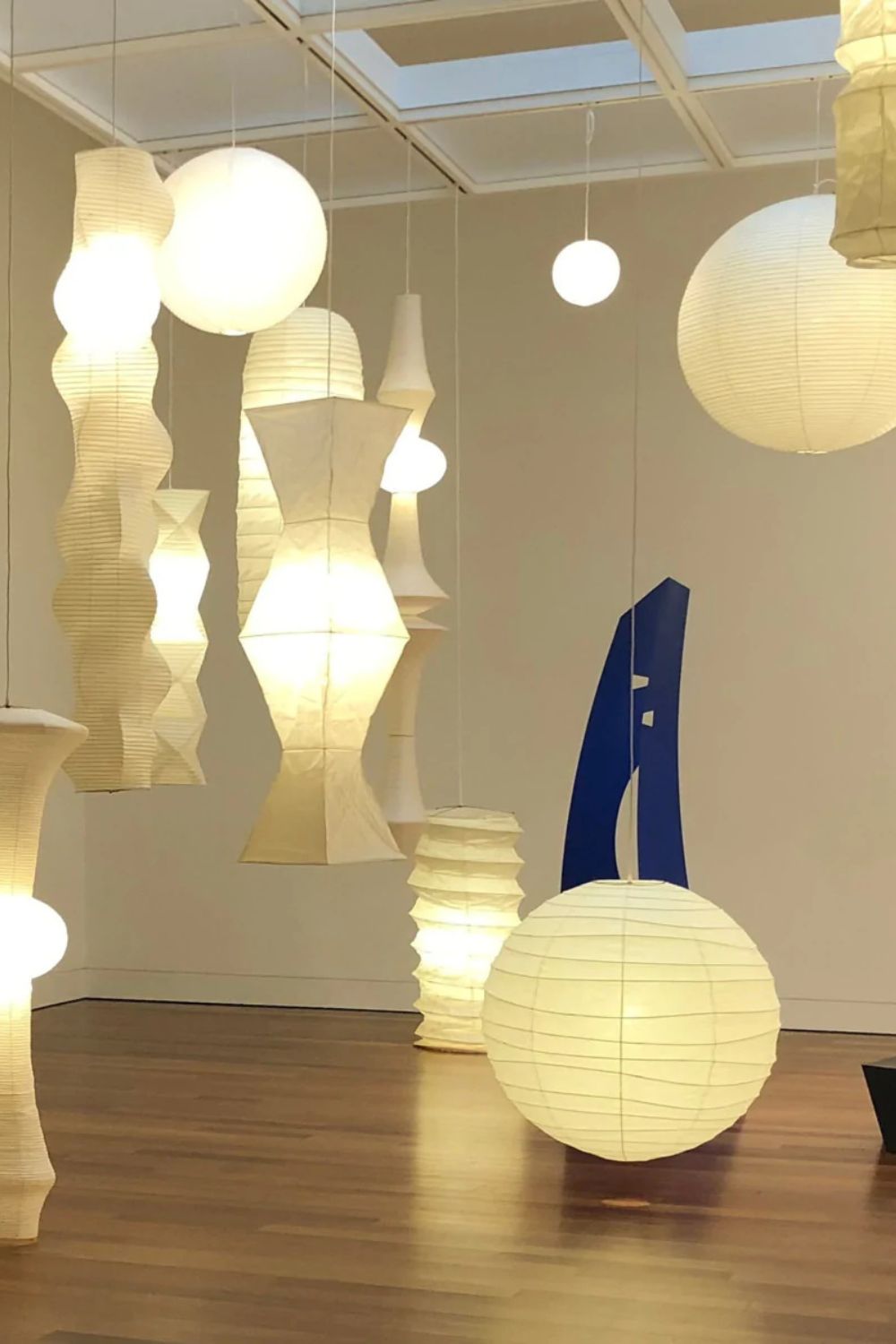 Washi Paper E Pendant Swag Light - view 5