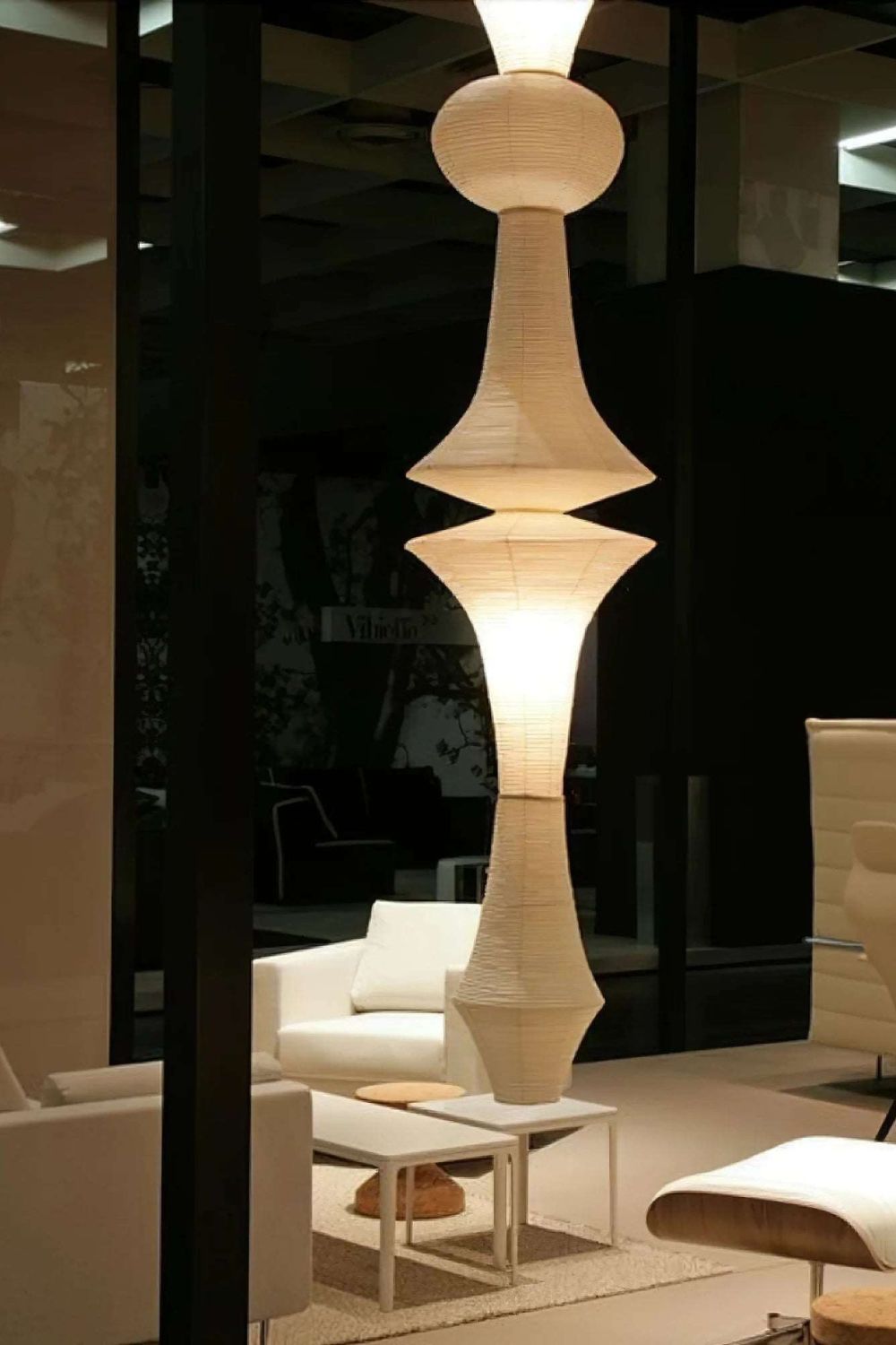 Washi Paper E Pendant Swag Light - view 29