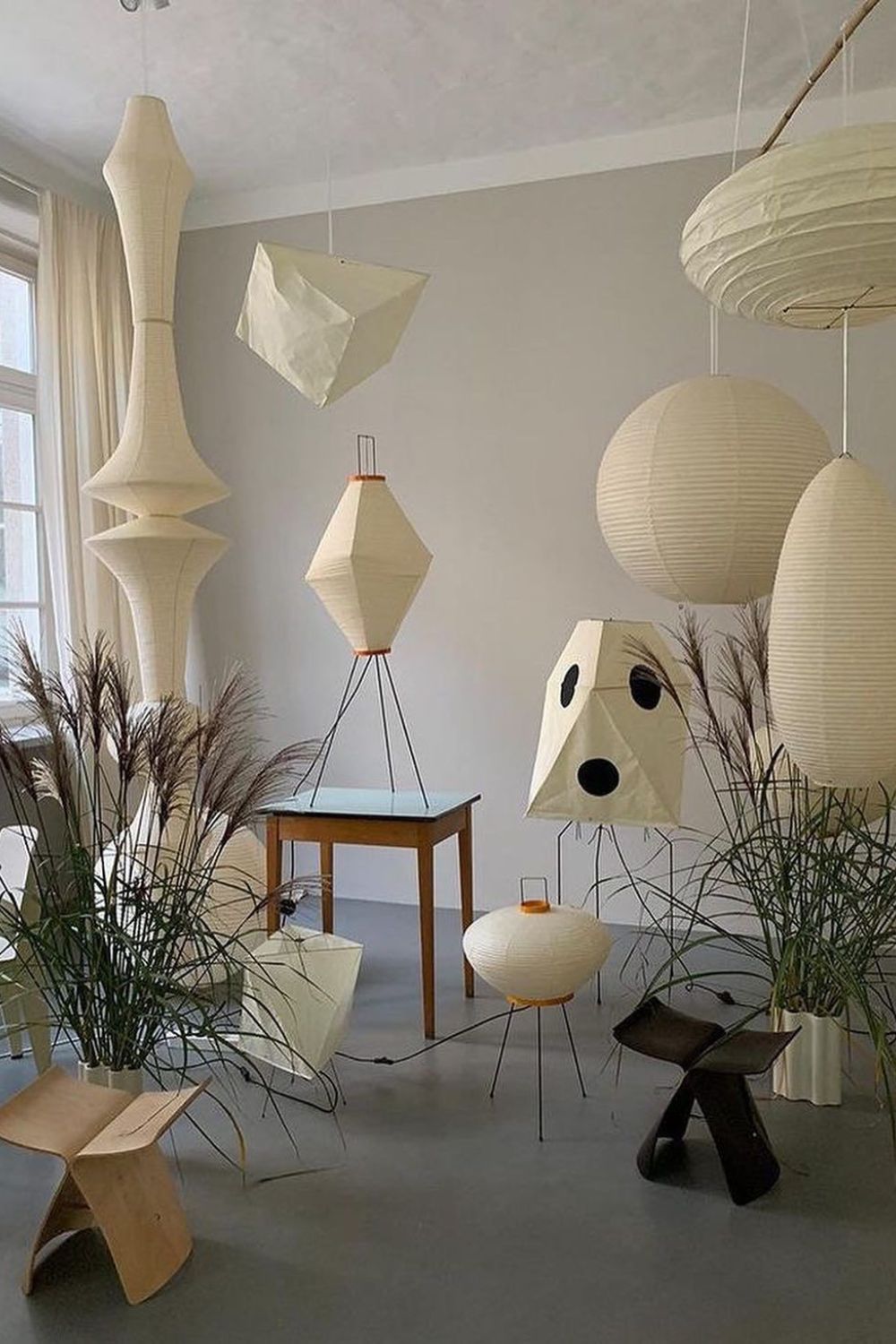 Washi Paper E Pendant Swag Light - view 31