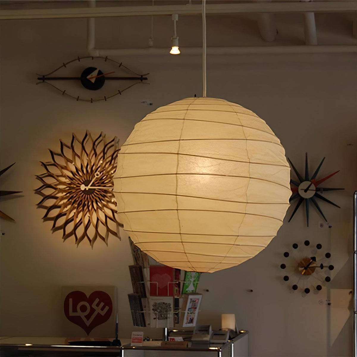 Washi Paper Pendant Lamp - view 2