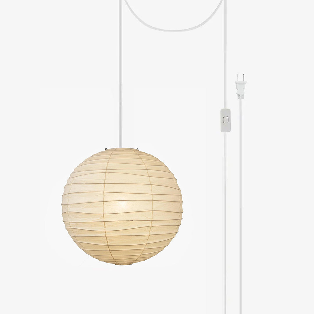 Washi Paper Pendant Swag Lamp - view 42