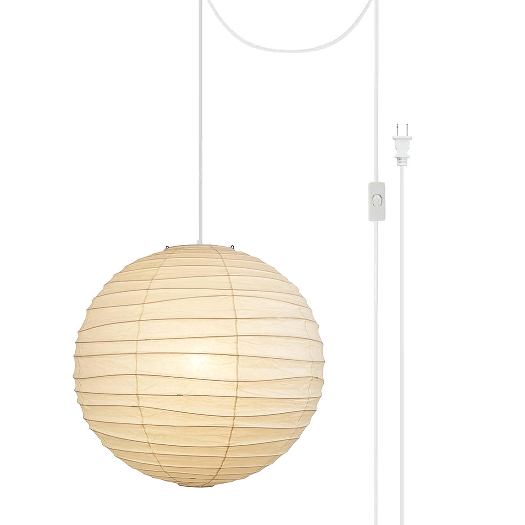 Washi Paper Pendant Swag Lamp - view 41