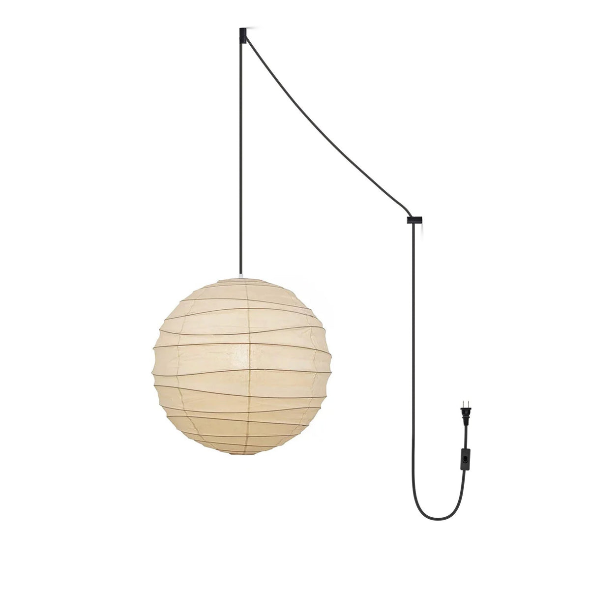 Washi Paper Pendant Swag Lamp - view 46