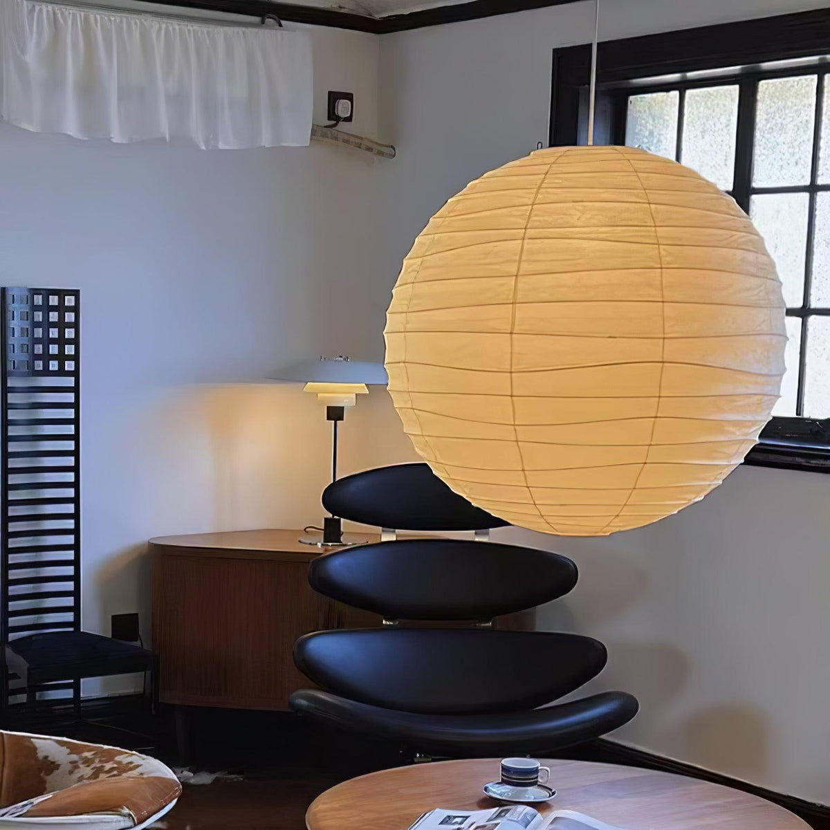 Washi Paper Pendant Swag Lamp - view 18