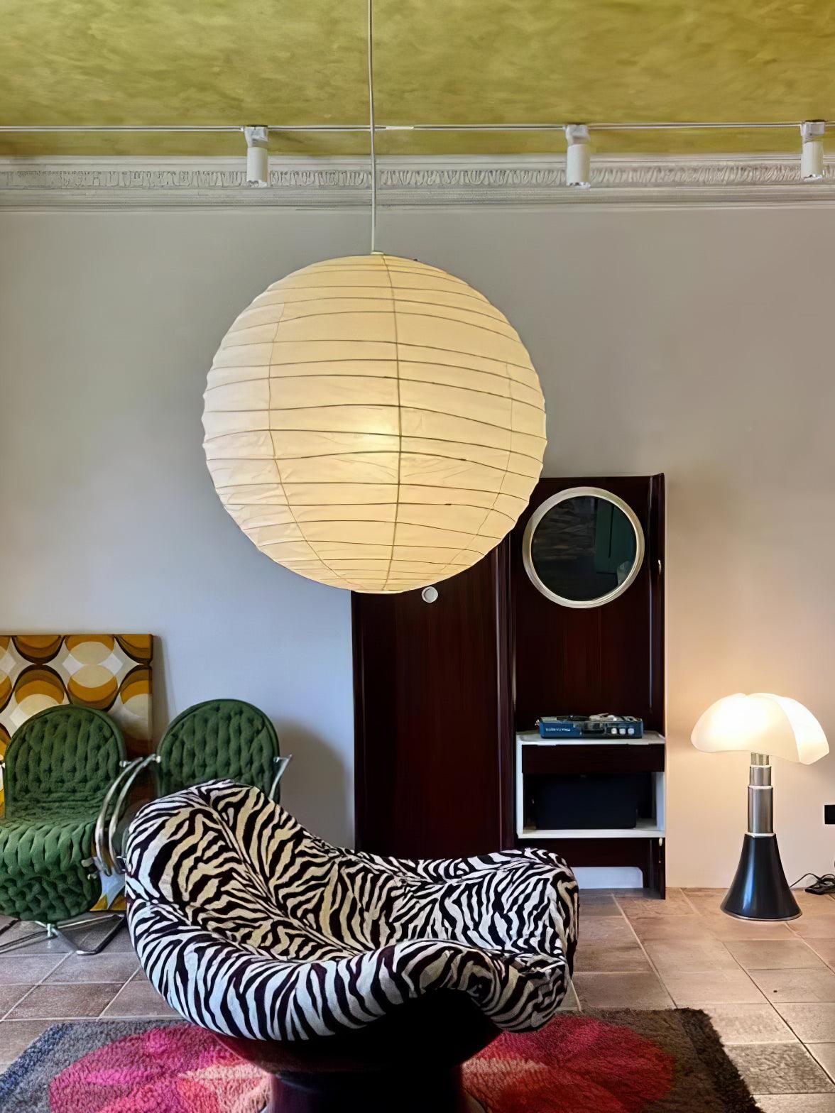 Washi Paper Pendant Swag Lamp - view 32