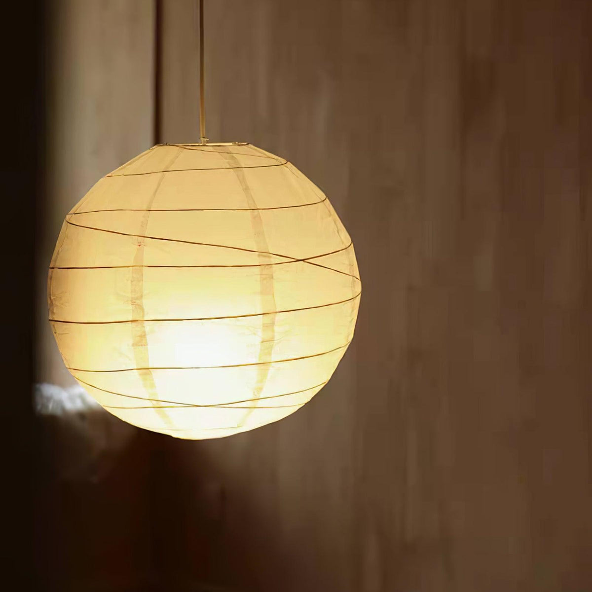 Washi Paper Pendant Swag Lamp - view 34