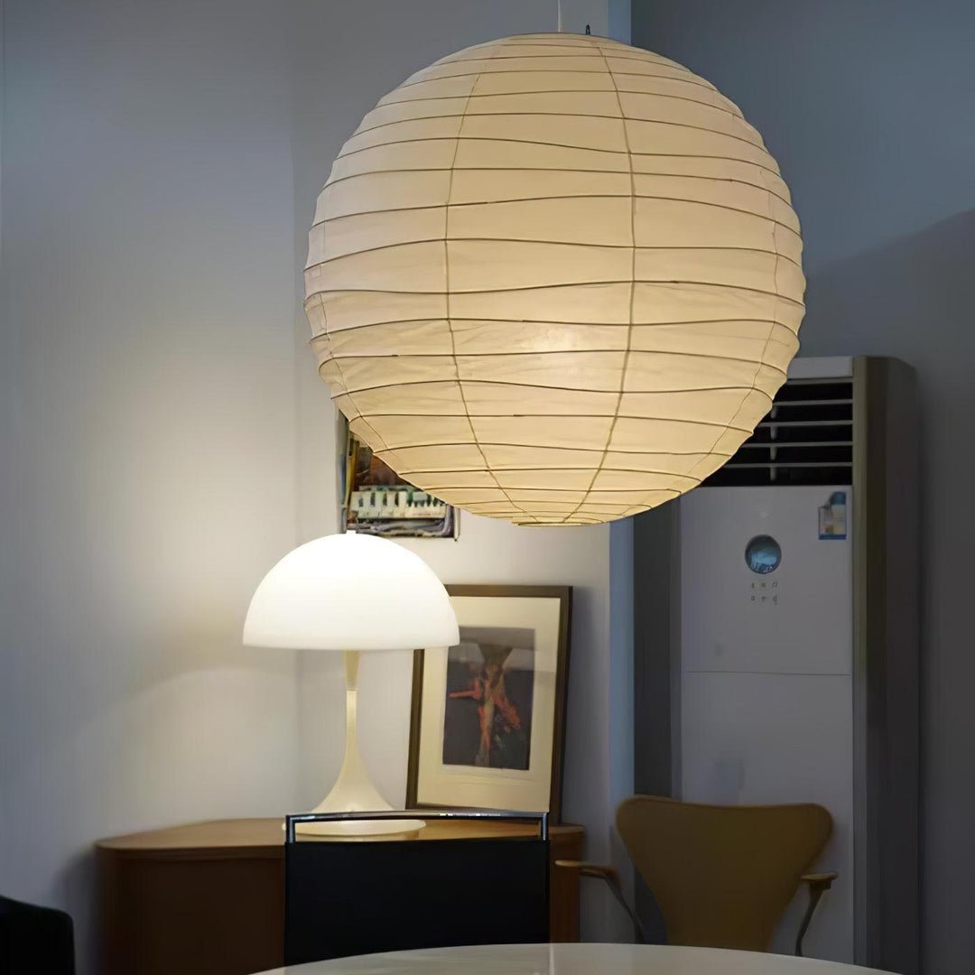Washi Paper Pendant Swag Lamp - view 36