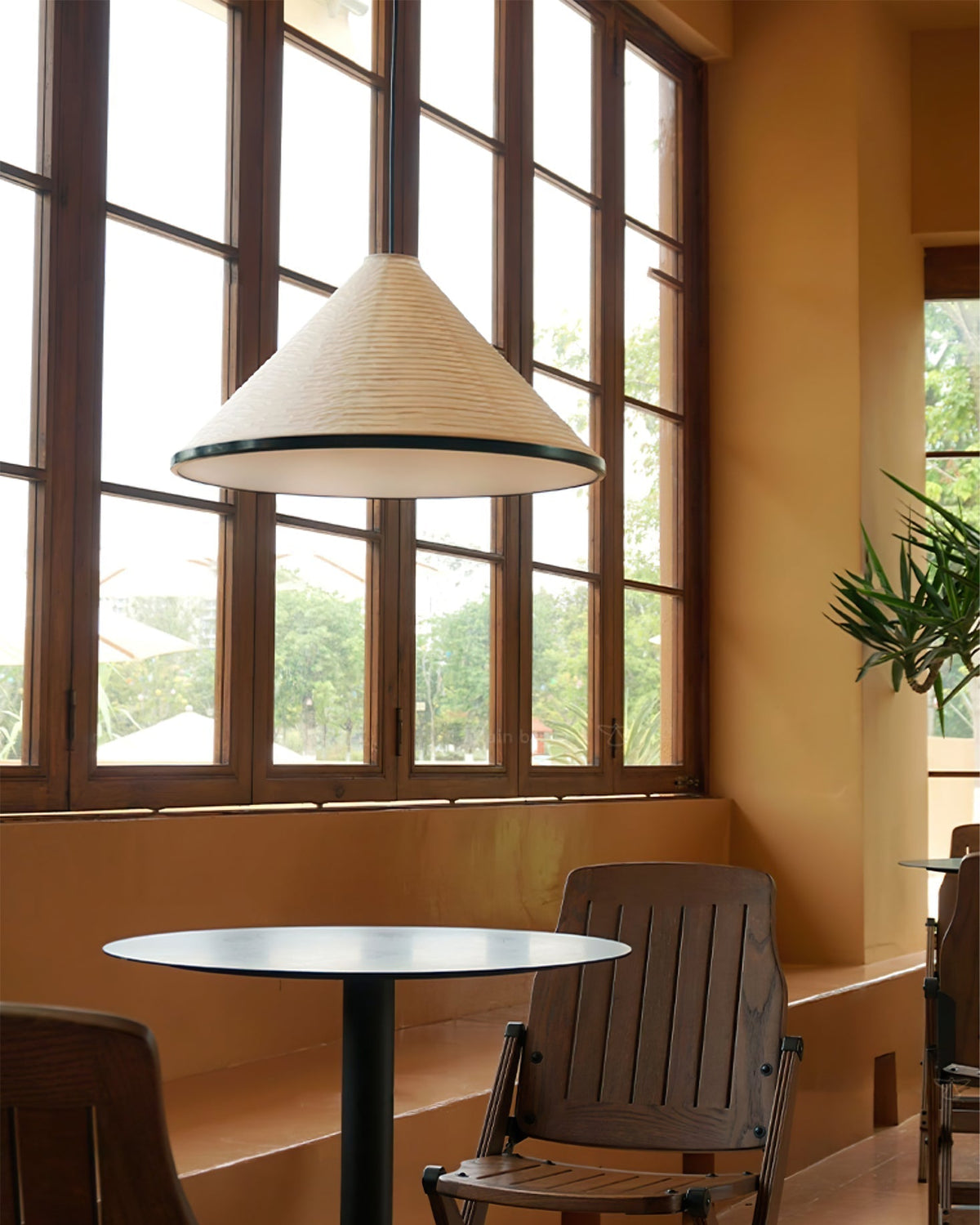 Washi Paper Pyramid Pendant Lamp - view 14