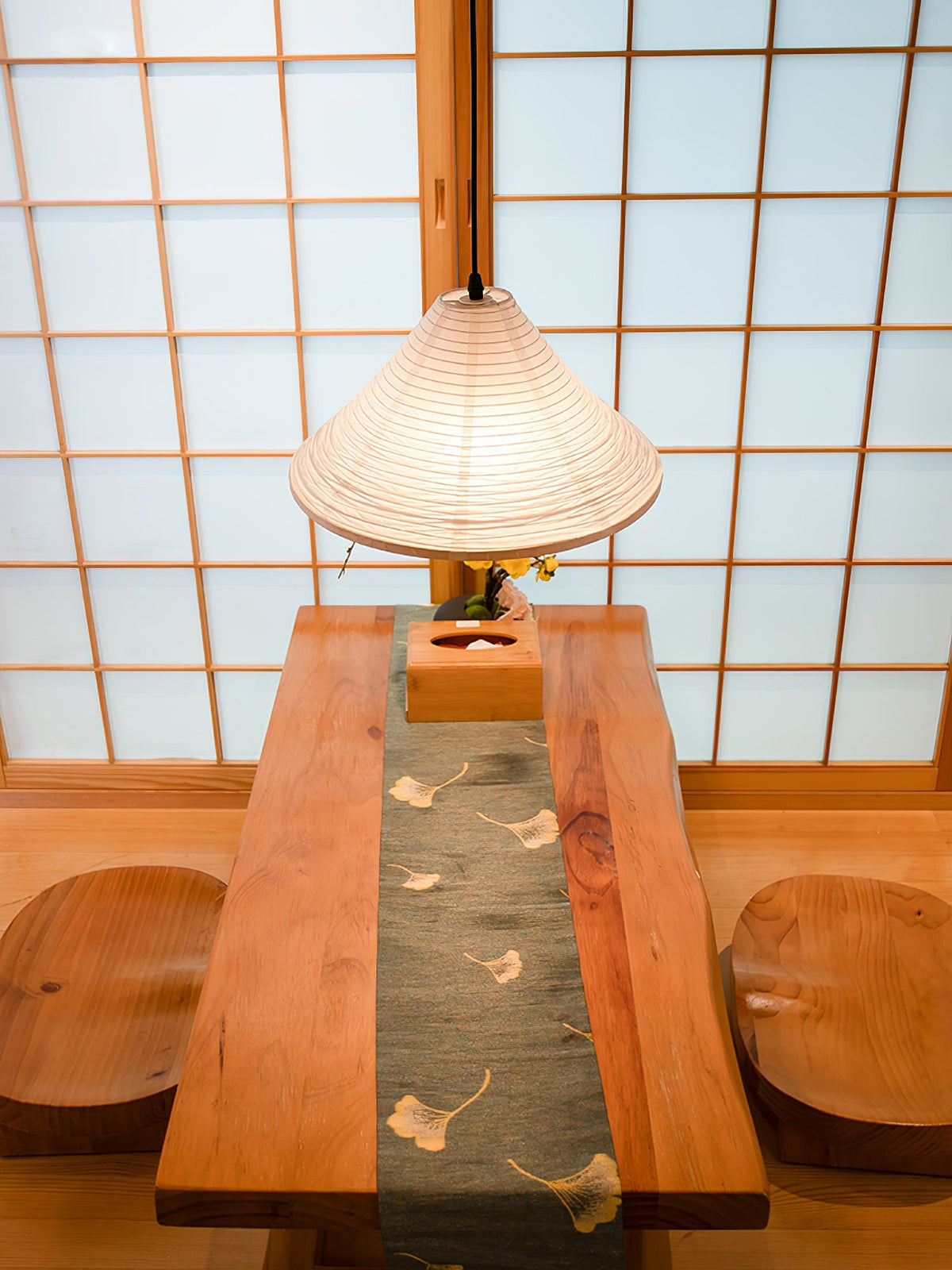 Washi Paper Pyramid Pendant Lamp - view 37
