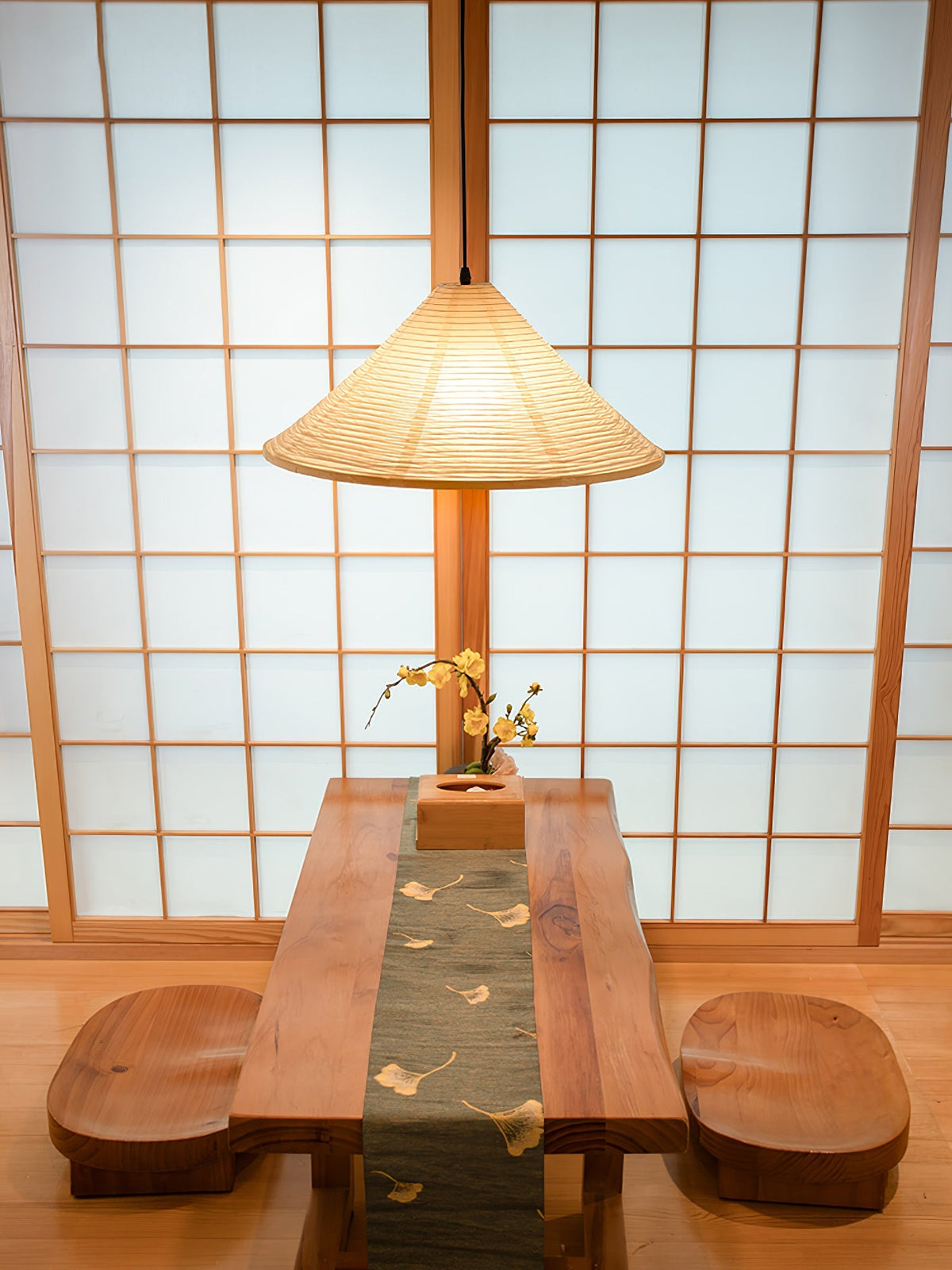 Washi Paper Pyramid Pendant Lamp - view 41