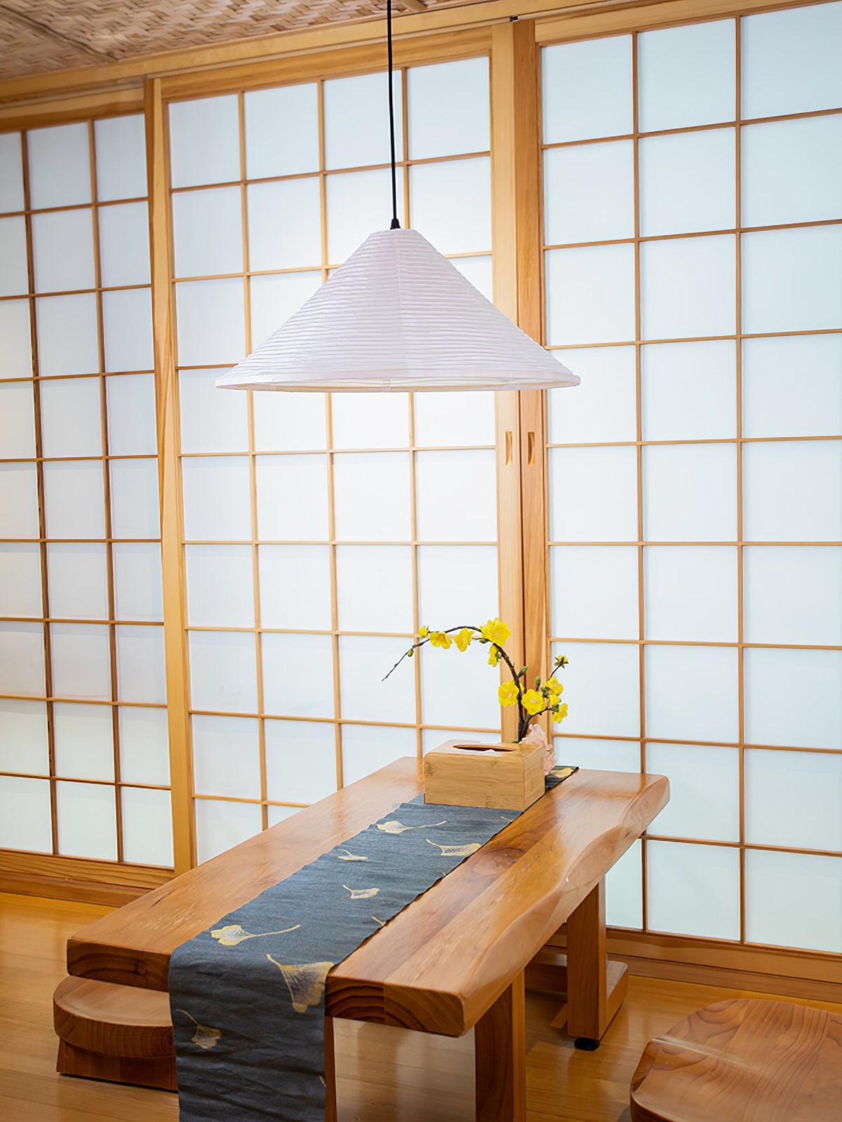 Washi Paper Pyramid Pendant Lamp - view 44