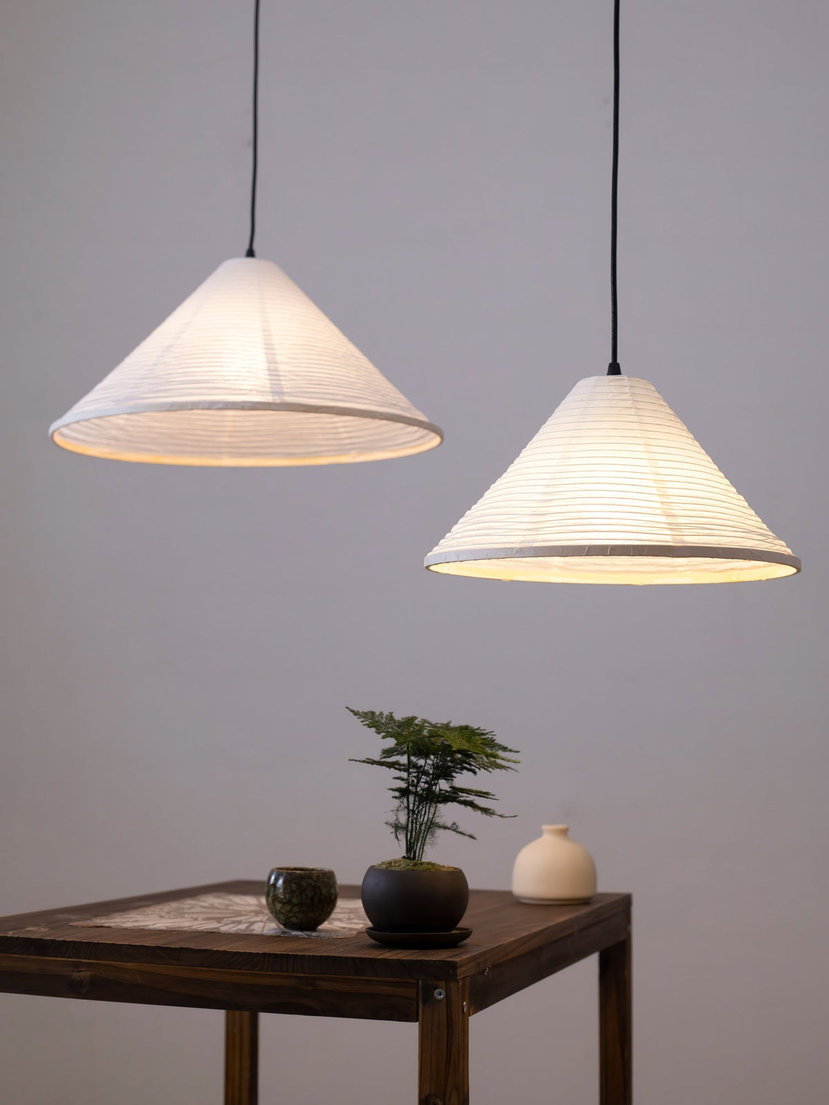 Washi Paper Pyramid Pendant Lamp - view 47