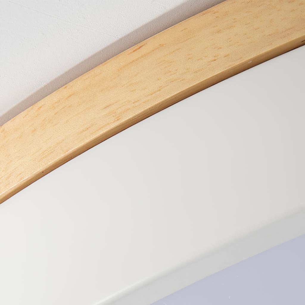 White Round Wooden Ceiling Lamp - view 29