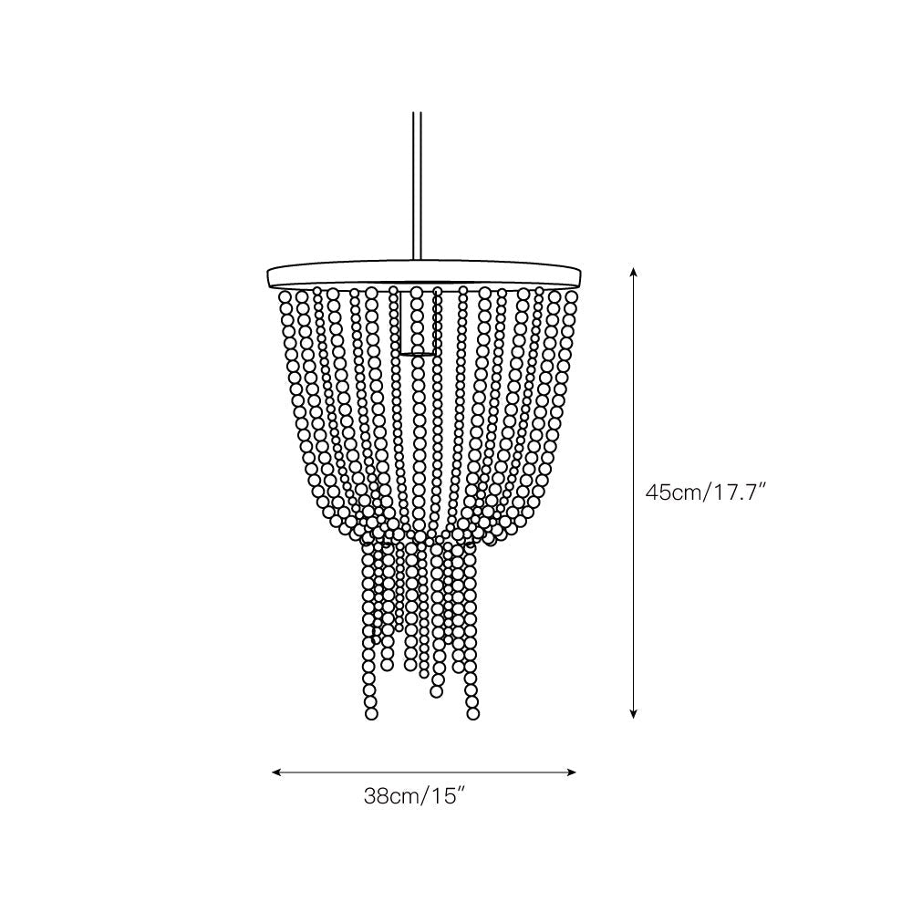 Angie Beaded Chandelier - view 3