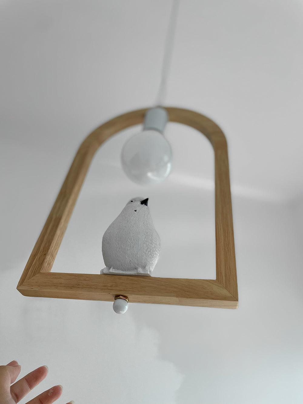 Wood Bird Resin Pendant Light - view 22