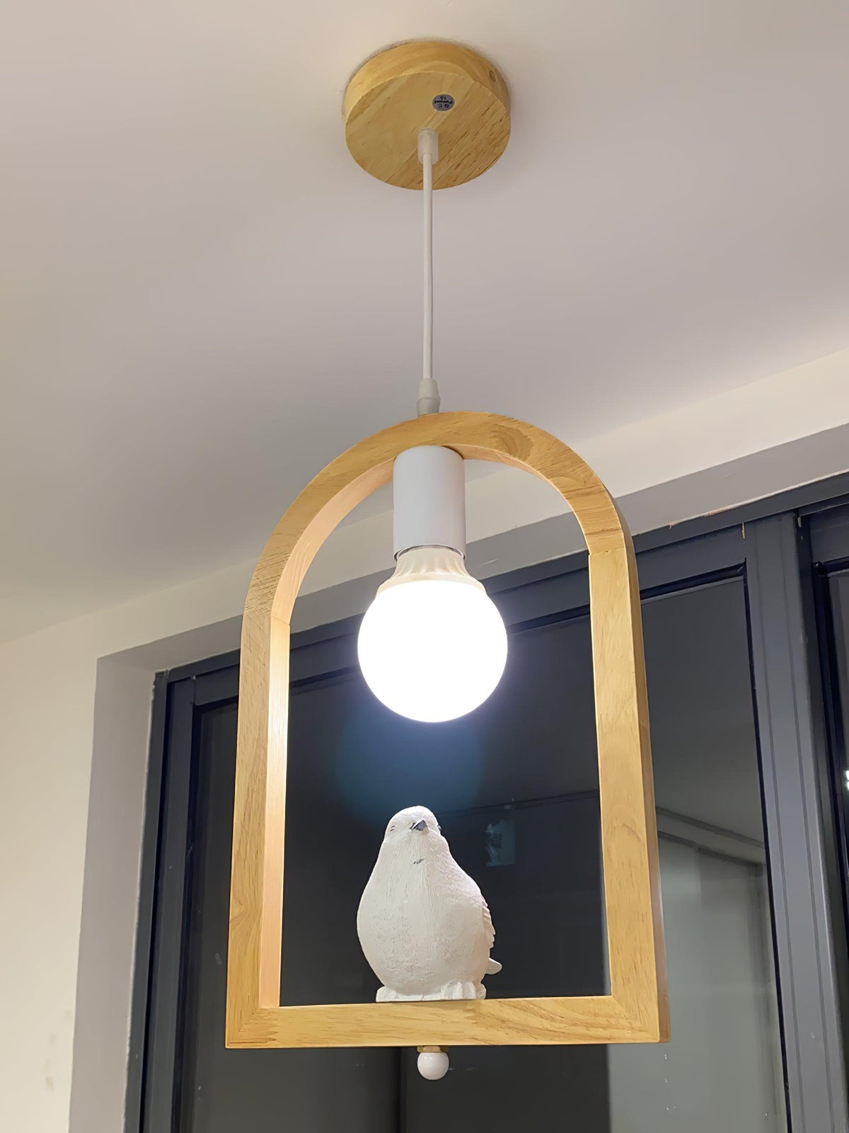 Wood Bird Resin Pendant Light - view 25