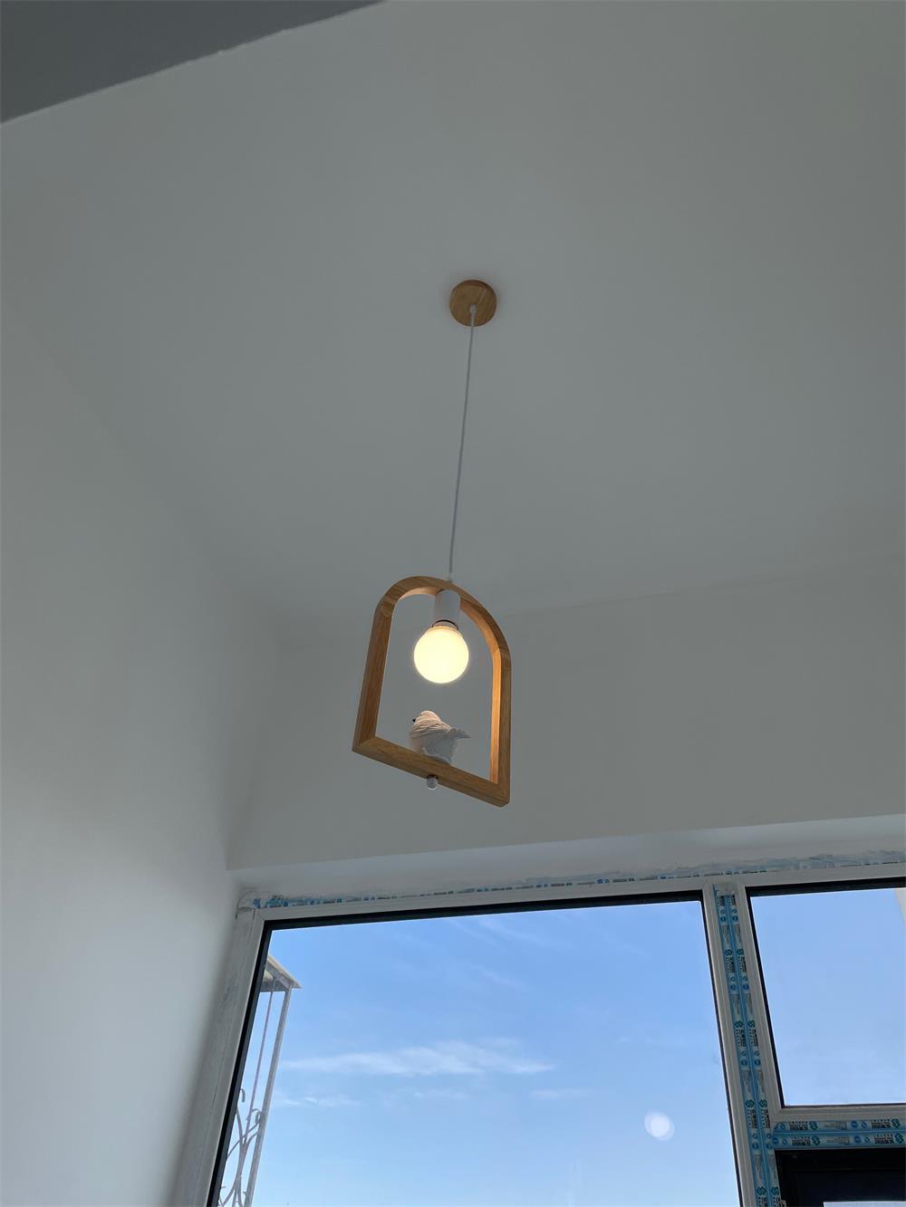 Wood Bird Resin Pendant Light - view 26