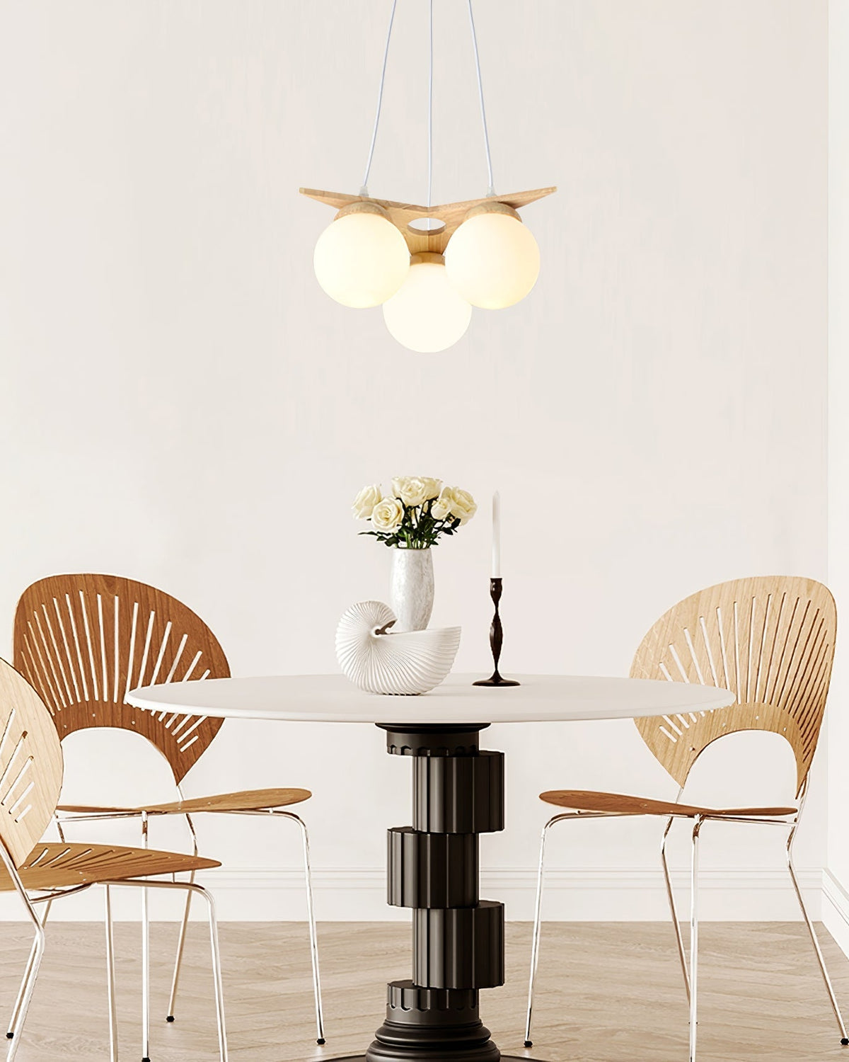 Wooden Star With Glass Chandelier - view 15