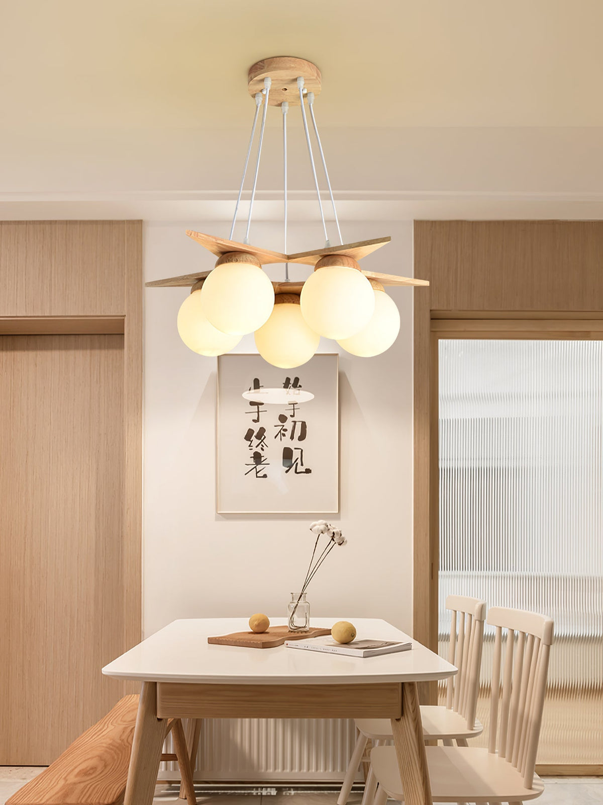 Wooden Star With Glass Chandelier - view 20