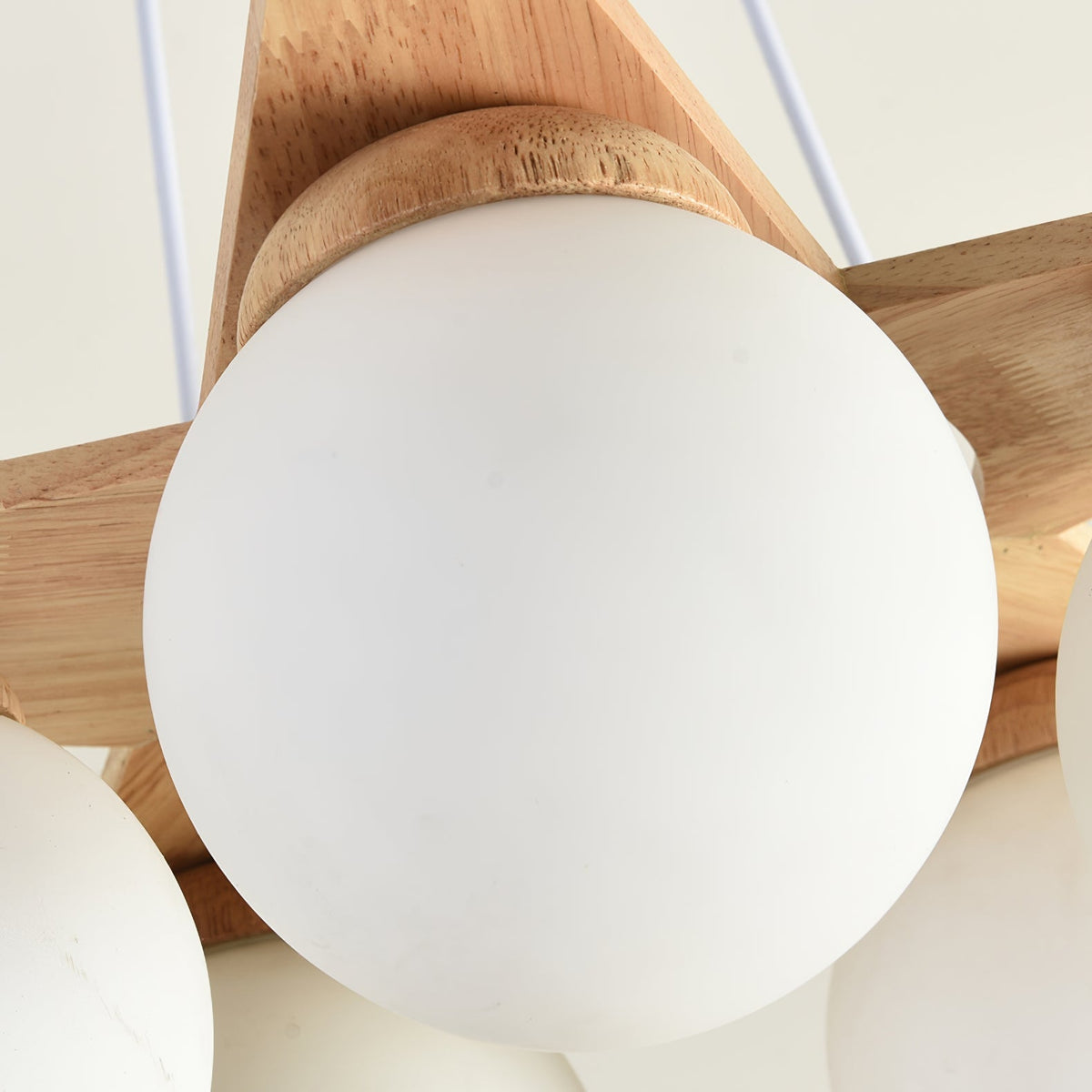 Wooden Star With Glass Chandelier - view 33