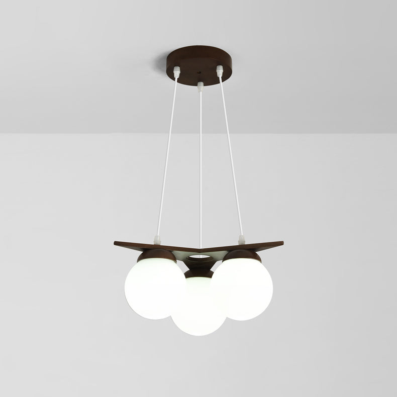 Wooden Star With Glass Chandelier - view 38